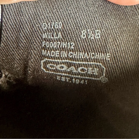 COACH WOMENS PLAID SHOES SNEAKERS WILLA TARTAN SEQUINS SZ 8.5 - Picture 14 of 14